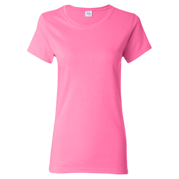 Buy online Women Light Pink Cotton Chest Print T-shirt from western wear  for Women by Showoff for ₹649 at 60% off